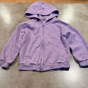 H&M Lavender Kids Zip-Up Hoodie